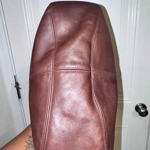 Coach Flatiron Hobo Bag Mahogany - Picture 8 of 11